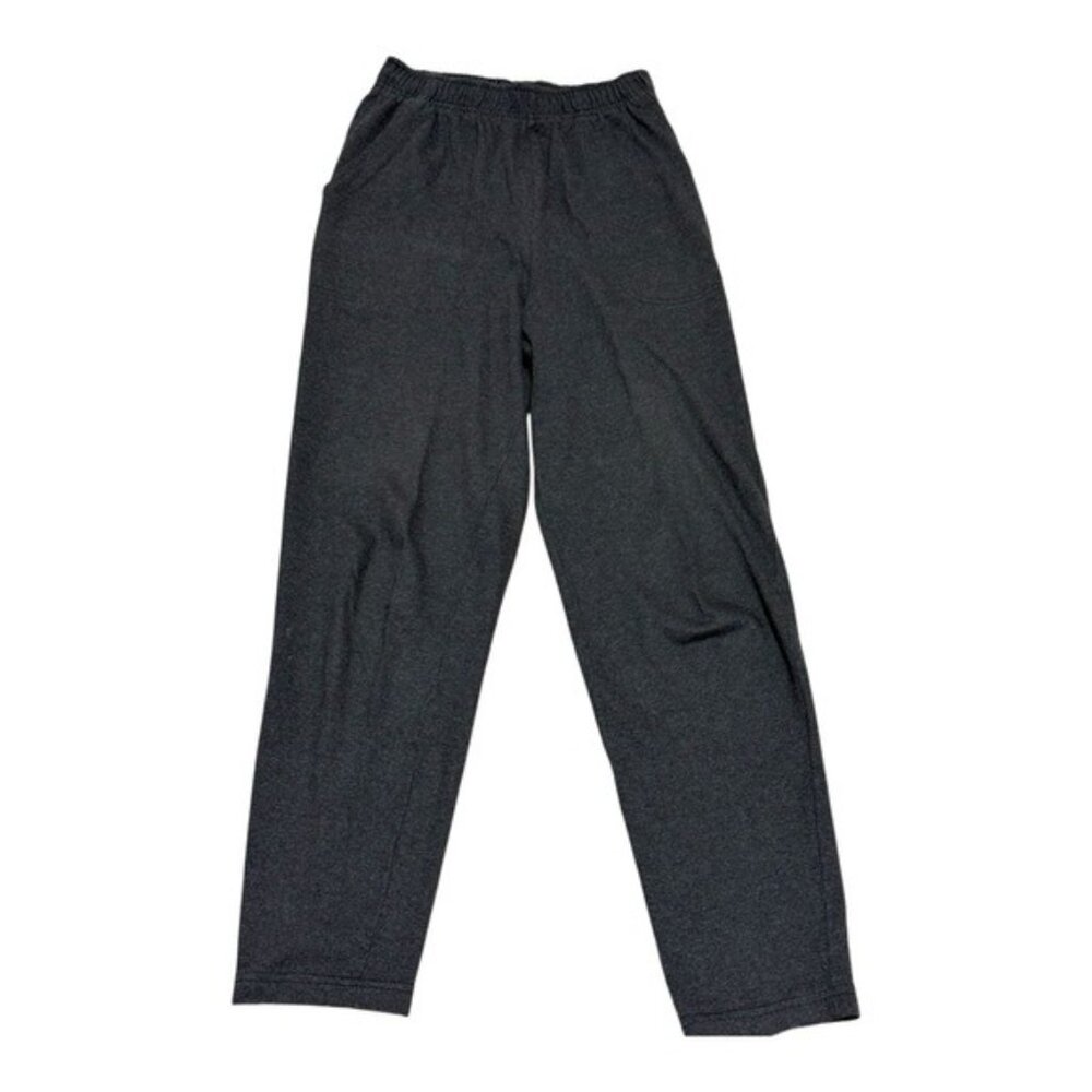 Vintage Hunt Club Gray 100% Cotton Lounge Pants Women Elastic Waist Pockets